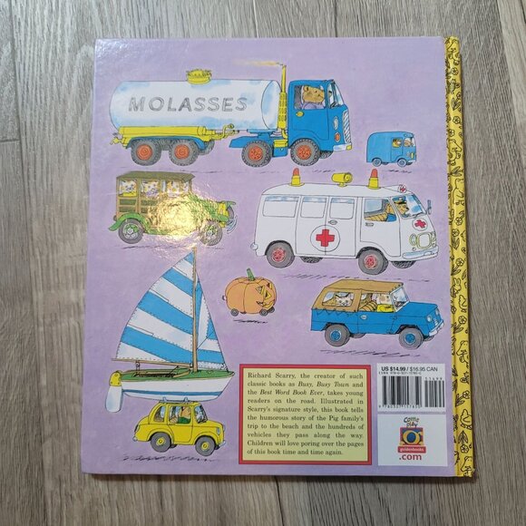 vintage Richard Scarrys Cars and Trucks and Things That Go Book golden book - Picture 7 of 14